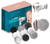 Cepillo Facial 9 en 1 con 9 Cabezales – Cecotec Bamba FaceCare TotalClean | Rotación 360º y Bolsa de Viaje
