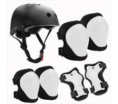 Juego de casco y protectores para niños de 3 A 10 años, de Bicicleta Cascos, Cascos de patineta para niños y niños, juego de rodilleras, coderas y muñequeras, para Cycling, patinaje sobre Ruedas y patineta Una variedad de colores disponible.
