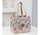 Insulation Bag Cooler Portable Ice Bag Fashion Print Multipurpose Lunch Bag Bento Bag Household Lunch Box Handbag