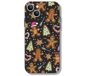 Christmas Gingerbread TPU PhoneCase for iPhone 16 15Pro Max 11 12 13Mini 14 Pro XS XR 7 8 Plus Shockproof Screen Protector Shell