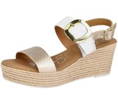 Cuñas de Esparto Oh! My Sandals Md5723 para mujer en color blanco