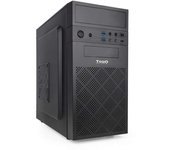 Caja Minitorre Micro-atx/mini-itx Tooq - Soporta Discos 3.5” y 2.5” - USB3.0, 2.0, Audio HD, Lector de Tarjetas - Ventilador 120mm Incluido