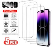 5PCS Tempered Glass Screen Protector for IPhone 15 14 13 11 Pro Max 12 Mini I Phone XS XR X 8 7 6 Plus SE 2022 Clear Film Cover
