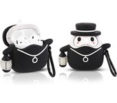 Cartoon Case for Airpods 2nd/1st Generation, 3D Animation Character Design Silicone Protective Shockproof Cases with Keychain for Airpods Earphones