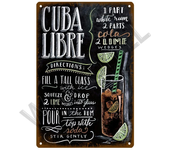 Metal Sign Vintage Tin Signs Retro Decorations Gin & Tonic Cocktail Plate Decorative Poster Plaque Bar Kitchen Home Wall Decor
