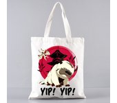 Avatar The Last Airbender Anime Appa YIP YIP Pattern Bag Set, Lightweight Large Capacity Tote Bag, Party Gift Handbag for Girls