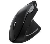 HAVIT MS550GT-BK Ratón Vertical Inalámbrico Ergonómico - Diseño Biónico, Confort Máximo, Prevención de Fatiga, Óptimo para Oficina y Hogar, Compatible USB, Diseño Moderno, Negro.