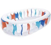 Bestway Piscina Hinchable Eliptica 229x152x51 cm +6 Años Jardin 54066