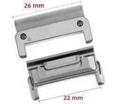 2PCS for Garmin Tactix 7Pro Fenix 7X 6X 7 5 6 Pro Watchband Adapters Easyfit Buckle Connectors Watch Connector 3HR Metal Adapter