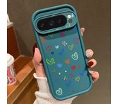 Colorful Love Heart Soft Case For Google Pixel 9 Pro XL 8 Pro 8A Solid Color TPU Silicone Phone Back Cover For Pixel 8 9 Pro