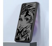 Case for Samsung Galaxy S24 Ultra S23 Ultra S20 FE S21 S22 Plus S10 S9 S23 5G Matte Cover Anime Demon Slayer