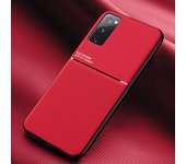Leather Texture Magnet Case For Samsung Galaxy S24 S23 S22 S21 S20 FE S10 E S9 S8 Plus Note 8 9 10 20 Ultra Car Magnetic Cover