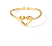 Stainless Steel Rings for Women Gold Color Couple Heart Ring 2023 Trend New in Wedding Aesthetic Luxury Jewelry anillos mujer
