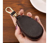 1PCS Leather Zipper Key Wallet Keychain Multifunctional Mini Purse Key Holder Case