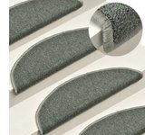 vidaXL 15x Alfombras de Peldaños de Escalera Lavable Esteras Protector Color blue 1,  Gris claro y azul,  light grey 1 y mas