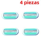 ( 1 Handle + 8 Blades ) Women Safety Razor Blades Face/ Leg/ Armpit/ Bikini Beauty Hair Removal Shaving Compatible Venus Shaver