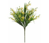 Gerimport Ramo Atado Planta Artificial Amarillo Stars 42 Cm - Decoración Realista