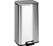 T-lovendo - Cubo de Basura para Cocina 30L | Pedal de Acero Inoxidable | Cierre Suave | Cubo Interior