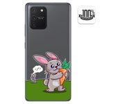 Tumundosmartphone Funda Gel Transparente para Samsung Galaxy S10 Lite diseño Conejo Dibujos