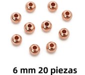 20/50pcs Stainless Steel Big Hole Spacer Beads 3 4 5 6mm Rose Gold Color Loose Round Charm Beads For DIY Bracelet Jewelry Making