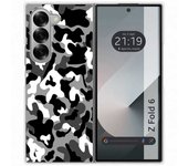 Tumundosmartphone Funda Carcasa Dura para Samsung Galaxy Z Fold 6 5G diseño Snow Camuflaje Dibujos