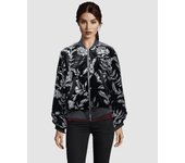 Chaqueta ANANY bomber de terciopelo con pedrería bordada y terminaciones elásticas - REF: AN-980036