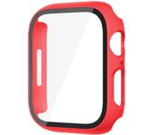 Glass+Case For Apple Watch 8 7 45mm 44mm 41mm 40mm PC Screen Protector Cover iwatch Series 3/4/5/6/SE/7/8 SmartWatch Accessories
