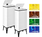 Wellhome Cubo de Basura Inteligente 60L Blanco