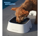 Bebedero para Mascotas Doble Hache Antigoteo 1,5L - Portátil - Alimentación Lenta - Antisalpicaduras