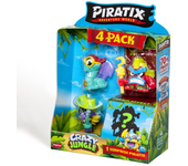 Figura Piratix Crazy Jungle Pack 4 unidades. Incluye un Piratix sorpresa. 13.8x10x5 cm - Modelos surtidos (Magic Box PPX3B412IN00)