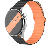Silicone Magnetic Loop For Samsung Galaxy watch 7 6 5 pro 4 Classic active link band bracelet huawei GT 2-2e 3-4 20mm 22mm strap