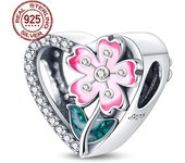 New Arrival Women's Jewelry Gift Wishing Tree Four Leaf Clover S925 Sterling Silver Pendant For Pandora Bracelet DIY Jewelry Hot