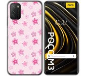 Tumundosmartphone Funda Gel TPU Xiaomi POCO M3 / Redmi 9T Flores Dibujos Personalizada