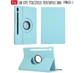 Funda Giratoria para Samsung Galaxy Tab S7FE T730/S7PLUS T970/S8PLUS X800 12.4 Pulgadas,Carcasa Cuero PU, Giratoria 360 Grados, Función de Soporte,   Book Cover，Funda polipiel.