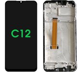 C11 2020 RMX2185 Screen Replacement, for Oppo Realme C12 C15 RMX2189 RMX2180 Lcd Display Digital Touch Screen with Frame