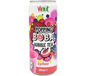 (VINUT)  PACK 3X POPPING BOBA BUBBLE TEA SABOR LICHI 320ML