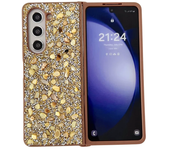 Glitter Diamond Phone Case for Samsung Galaxy Z Fold 6 5 4 3 Luxury Shining Rhinestone Shockroof Case for Galaxy Z Flip 6 5 4 3