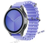 20mm 22mm Silicone Ocean Band for Samsung Galaxy Watch6/4/5/5Pro/Active 2 / Huawei Watch GTR Bracelets for Amazfit bip/GTS Strap