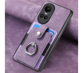 Magnetic Car Holder Wallet Flip Card Phone Case for OPPO Reno 12 11 10 11F 8T 8 7 6 Pro Leather Back Cover Etui