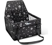 Nobleza - Refuerzo de Coche para Perros, Asiento del Coche de Seguridad para Mascotas Perro Gato Plegable Lavable Viaje Bolsas y Otra Mascota Pequeña con Cremallera Bolsillo, 40 * 34 * 25 cm