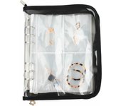 Álbum de fotos, joyas y decoraciones, Libro de Almacenamiento de Joyas Transparente, 80 Rejillas Bolsa Organizador con Cremallera para Joyas de Viaje, Álbum para Collares Anillos Pulseras