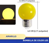 10Pcs Led Bulb Lamp E27 Colorful Led Light Lampada 3W AC 220V-240V Flashlight G45 Globe Bulbs for Home Praty Holiday Decor