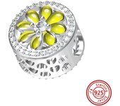 100% 925 Sterling Silver Yellow Banana Cute Girl Animal Beads Fit Original Pandora Charms Bracelet DIY Jewelry Accessories Gift