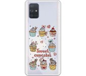 Funda compatible con Samsung Galaxy A71 - Sweet cupcakes