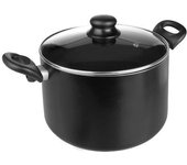 IBILI - Olla con tapa de cristal, Aluminio, 20 cms, Antiadherente, Apta para induccion