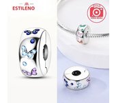 Real S925 Silver Stopper Clip Charm Star Bow Charms Beads for Original Pandora Bracelets Fine Jewelry Gifts for Women Diy