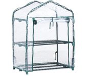 Invernadero estructura acero y funda PVC Biotop 4 bandejas