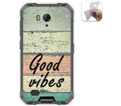 Tumundosmartphone Funda Gel Tpu para Ulefone Armor X6 diseño Madera 01 Dibujos