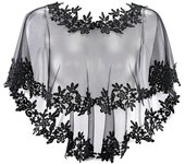 Summer Casual Party Evening Dress Shawl Elegant Lace Shawl Wedding Cape