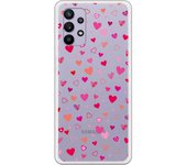 Funda original compatible con Samsung Galaxy A32 5G - Corazoncitos de colores